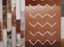  Dywan patchwork skórzany 140 x 200 cm brązowy HEREKLI Lumarko!
