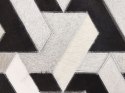  Dywan patchwork skórzany 160 x 230 cm czarno-szary NARMAN Lumarko!