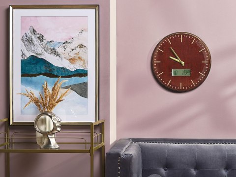  Zegar ścienny ø 43 cm brązowo-złoty BRUGG