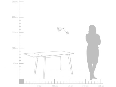  Zestaw 2 lamp ściennych metalowych biały MISSISSIPPI