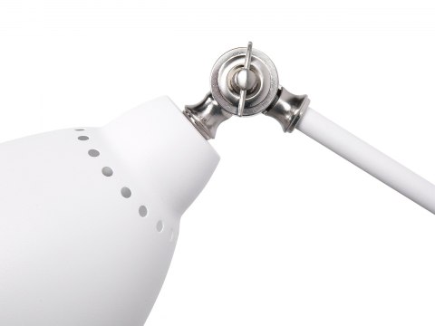  Zestaw 2 lamp ściennych metalowych biały MISSISSIPPI