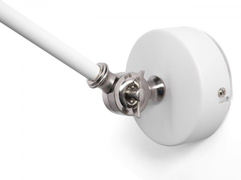  Zestaw 2 lamp ściennych metalowych biały MISSISSIPPI