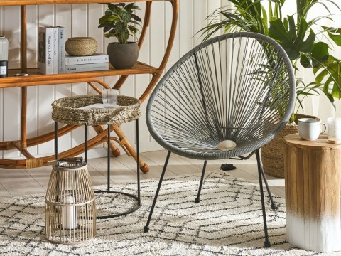  Krzesło Z Technorattanu Szare Acapulco Ii