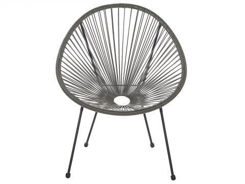  Krzesło Z Technorattanu Szare Acapulco Ii