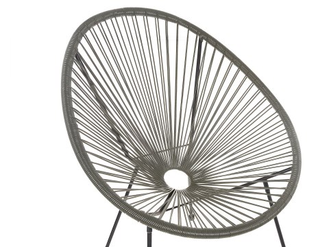  Krzesło Z Technorattanu Szare Acapulco Ii