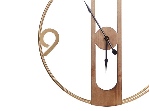  Zegar ścienny ø 50 cm jasne drewno MULHOUSE