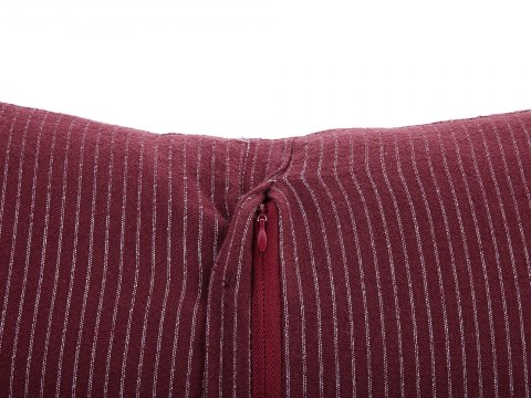  2 Poduszki Dekoracyjne W Paski 43 X 43 Cm Czerwone Campanula