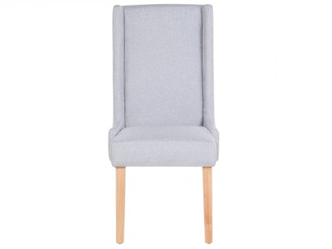  Zestaw 2 krzeseł do jadalni jasnoszary CHAMBERS