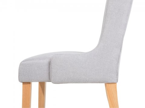  Zestaw 2 krzeseł do jadalni jasnoszary CHAMBERS