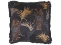 2 poduszki dekoracyjne z motywem tygrysa 45 x 45 cm czarne RAMTEK Lumarko!