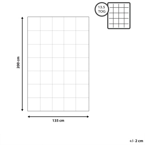  Kołdra puchowa bardzo ciepła 135 x 200 cm HARAMOSH