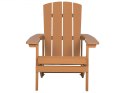  Krzesło Ogrodowe Z Podnóżkiem Jasne Drewno Adirondack Lumarko!