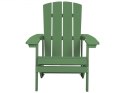  Krzesło Ogrodowe Z Podnóżkiem Zielone Adirondack Lumarko!