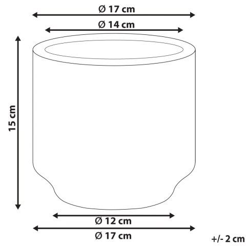  Wazon Na Kwiaty Ceramiczny Biały Z Niebieskim Myos