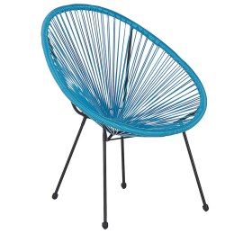 Lumarko Krzesło Z Technorattanu Niebieskie Acapulco Ii!