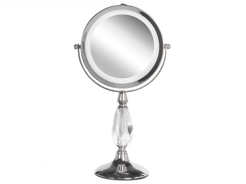 Lusterko kosmetyczne LED ø 18 cm srebrne MAURY