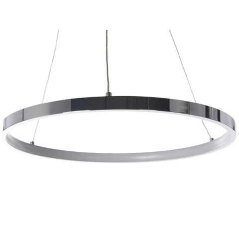  Lampa Wisząca Led Metalowa Ø 40 Cm Srebrna Jordan