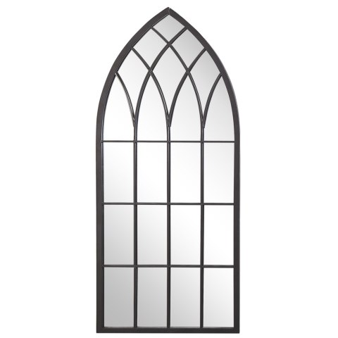  Metalowe lustro ścienne okno 50 x 115 cm czarne CASSEL Lumarko!