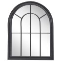  Metalowe lustro ścienne okno 69 x 89 cm czarne EMBRY Lumarko!