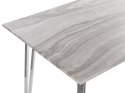  Stół do jadalni 120 x 70 cm efekt marmuru ze srebrnym GREYTON Lumarko!