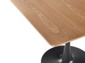  Stół do jadalni 90 x 90 cm jasne drewno z czarnym BOCA Lumarko!