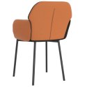  Krzesła stołowe, 2 szt., czarne, tkanina i sztuczna skóra Lumarko!