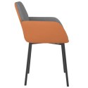  Krzesła stołowe, 2 szt., jasnoszare, tkanina i sztuczna skóra Lumarko!
