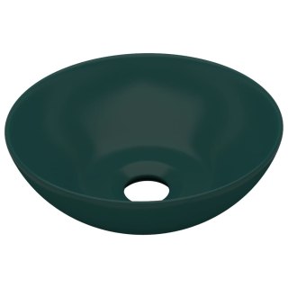  Umywalka łazienkowa, ceramiczna, ciemnozielona, okrągła Lumarko!
