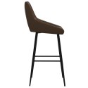  Krzesła barowe, 2 szt., ciemnobrązowe, sztuczna skóra Lumarko!
