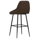  Krzesła barowe, 2 szt., ciemnobrązowe, sztuczna skóra Lumarko!