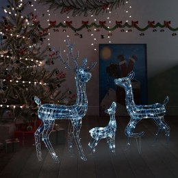  Świąteczne renifery, akrylowe, 300 zimnych białych diod LED Lumarko!