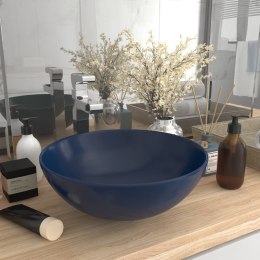 Umywalka łazienkowa, ceramiczna, ciemnoniebieska, okrągła Lumarko!
