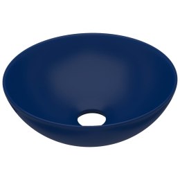  Umywalka łazienkowa, ceramiczna, ciemnoniebieska, okrągła Lumarko!