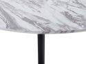  Stół do jadalni okrągły ⌀ 110 cm efekt marmuru z czarnym MOSBY Lumarko!