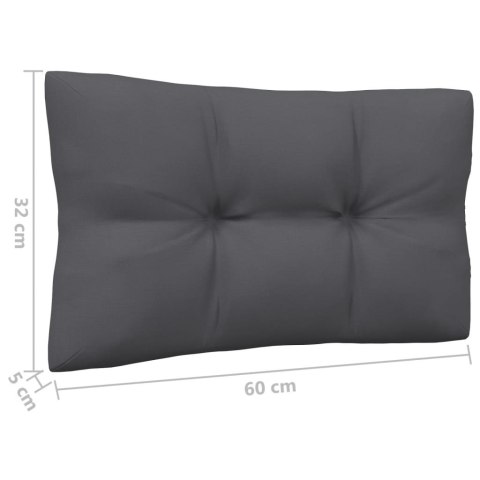  2-osobowa sofa ogrodowa z antracytowymi poduszkami, sosnowa Lumarko!