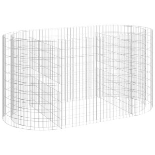  Podwyższona donica gabionowa galwanizowane żelazo 200x100x100cm Lumarko!