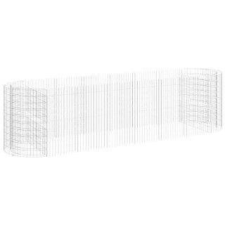 Podwyższona donica gabionowa galwanizowane żelazo 400x100x100cm Lumarko!