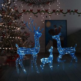  Świąteczne renifery, akrylowe, 300 niebieskich diod LED Lumarko!