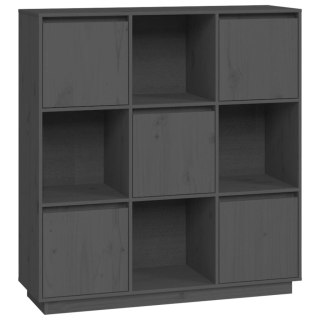  Szafka, szara, 110,5x35x117 cm, lite drewno sosnowe Lumarko!