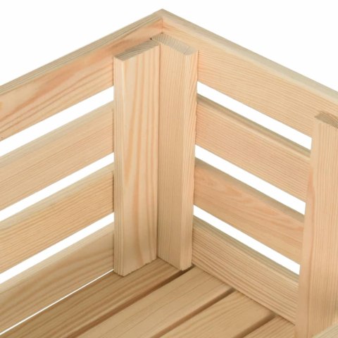  Wózek na warzywa, 37x30x80 cm, lite drewno sosnowe Lumarko!