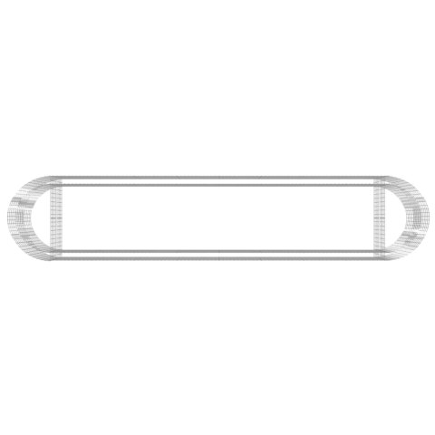  Podwyższona donica gabionowa galwanizowane żelazo 500x100x100cm Lumarko!