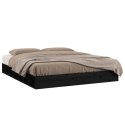  Rama łóżka, czarna, 120 x 200 cm, lite drewno Lumarko!
