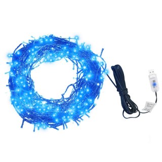  Lampki LED, 150 diod, niebieskie, 15 m, PVC Lumarko!