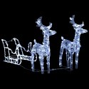  Dekoracja świąteczna - renifery z saniami, 320 LED, akrylowa Lumarko!