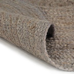  Ręcznie robiony dywan z juty, okrągły, 240 cm, szary Lumarko!