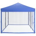  Składany namiot imprezowy ze ściankami, niebieski, 3x6 m Lumarko!