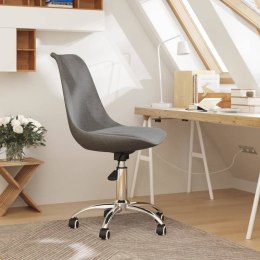  Obrotowe krzesło biurowe, jasnoszare, tapicerowane tkaniną Lumarko!
