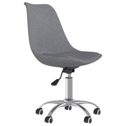  Obrotowe krzesło biurowe, jasnoszare, tapicerowane tkaniną Lumarko!