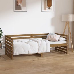  Łóżko dzienne, miodowy brąz, 80x200 cm, lite drewno sosnowe Lumarko!