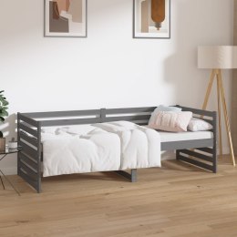  Łóżko dzienne, szare, 80x200 cm, lite drewno sosnowe Lumarko!